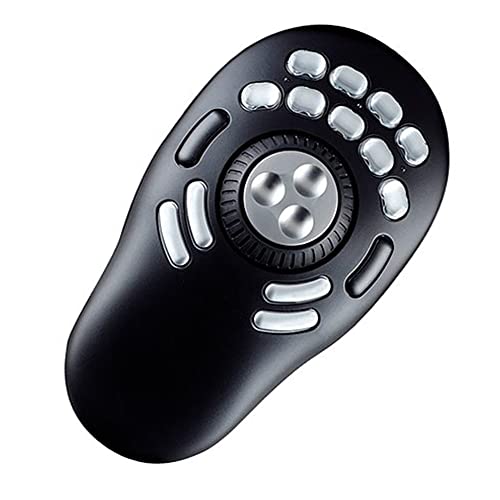 Contour Multimedia Controller Pro v2 | Controlador para pc ergonómico para Editor de imágenes de música de vídeo | para PC y Mac | USB | 15 Botones | Jog Ring de aleación de 7 velocidades